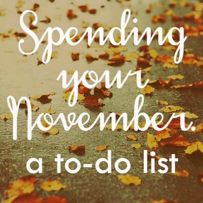 November to-do list