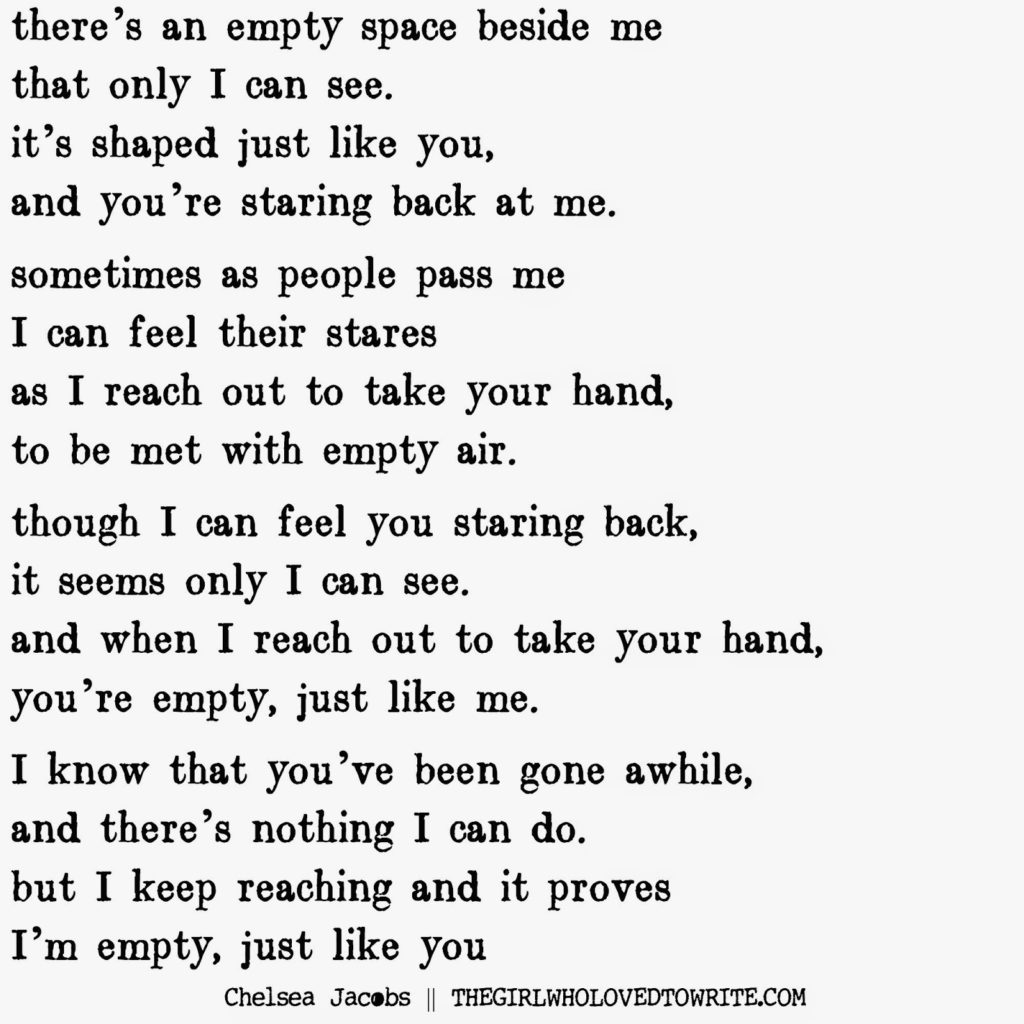 an empty space poem